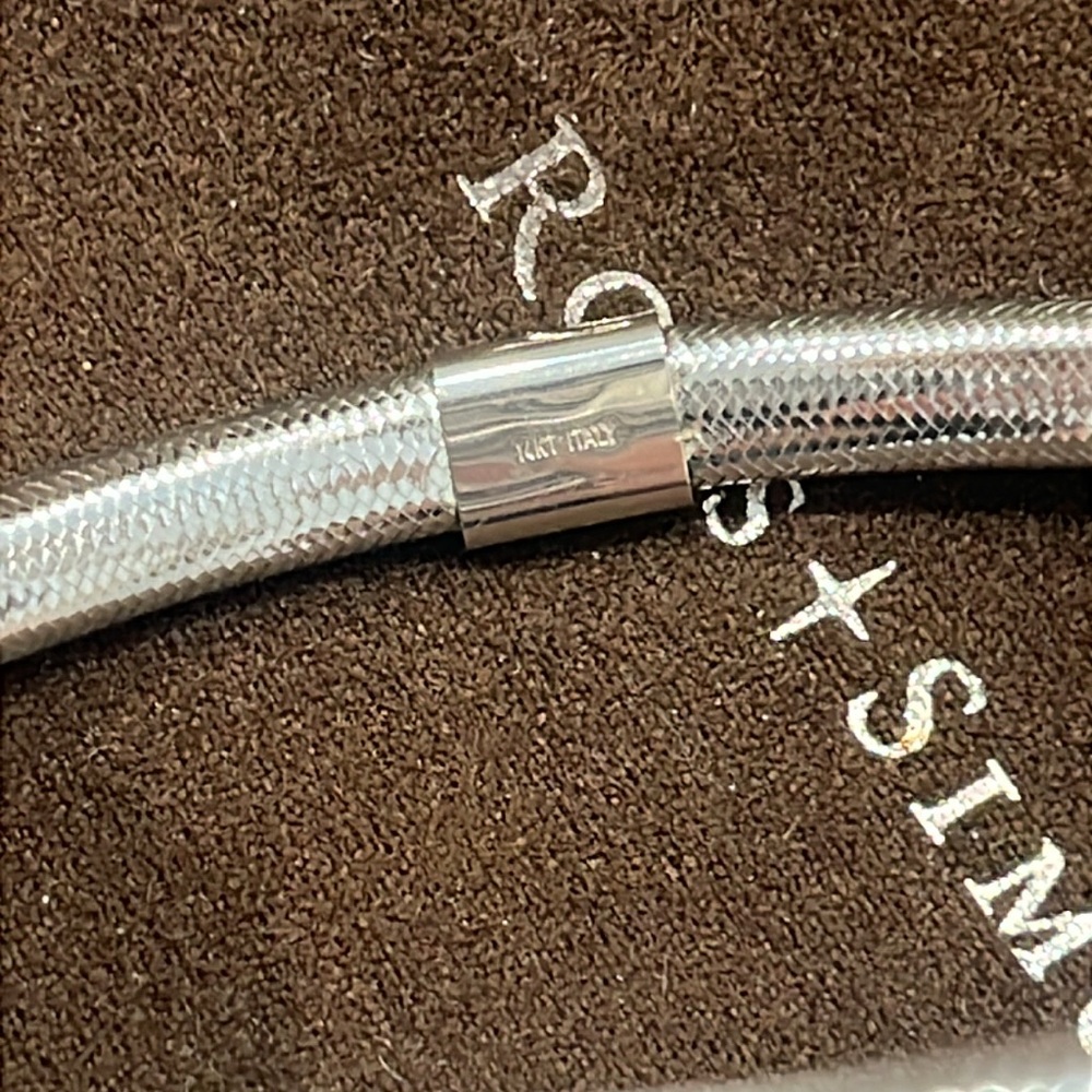 White Gold Bangle - Picture 3 of 3